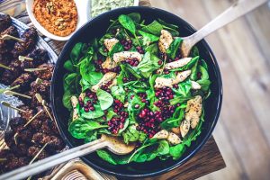 Spinach in a salad
